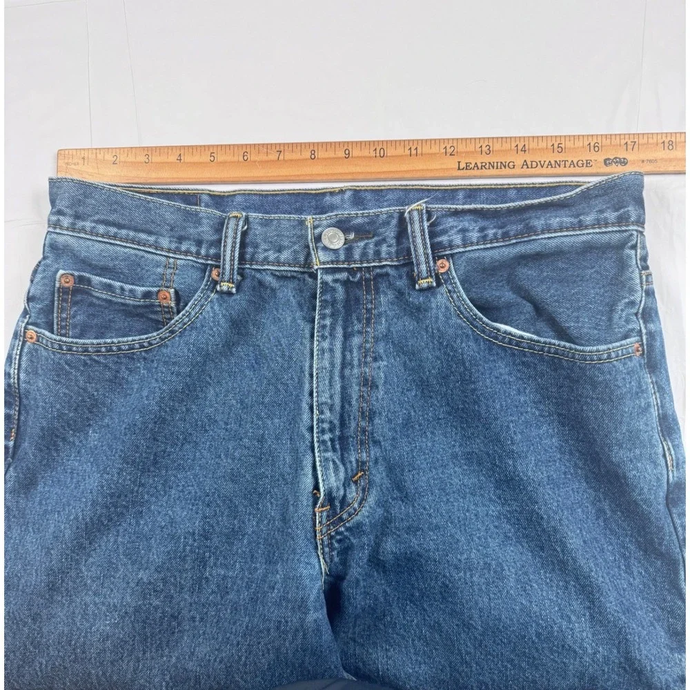 Levis 560 Loose Fit Mens Jeans Blue Denim 34x32 Medium Wash Cotton